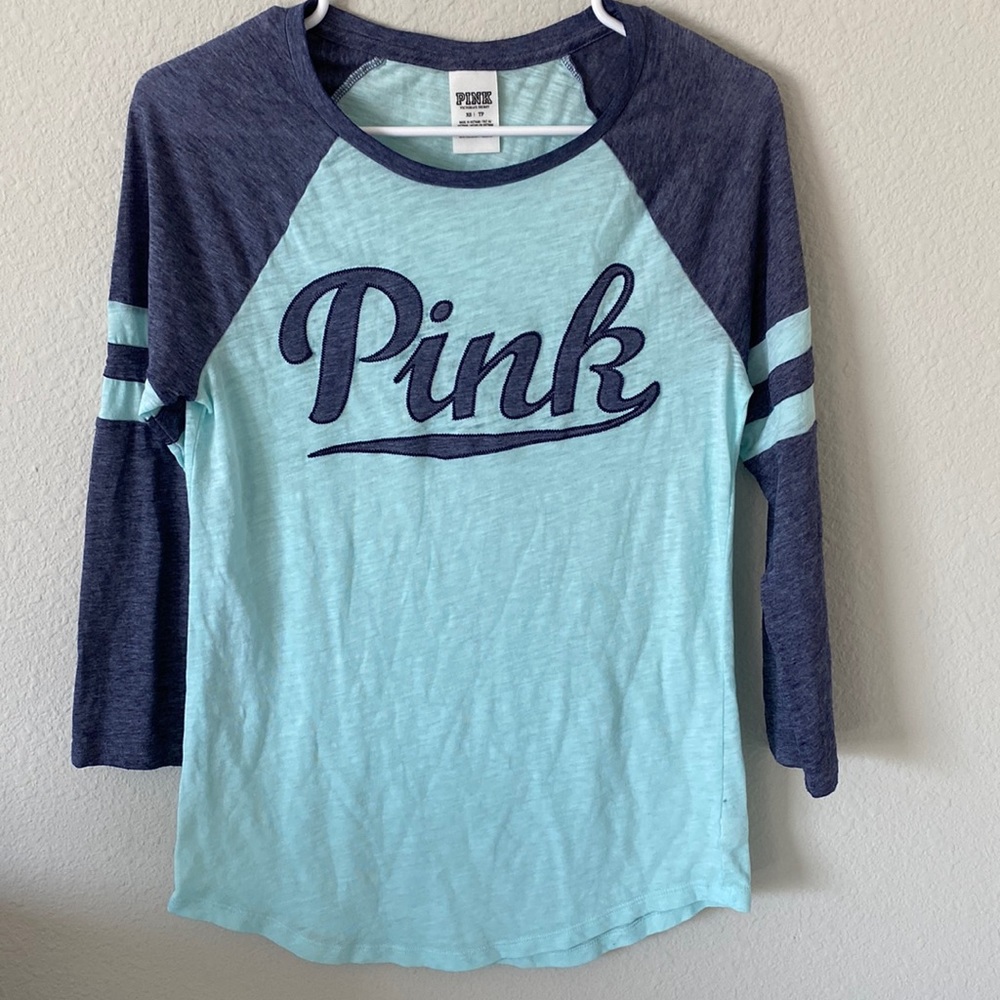 Victorias Secret Pink Half Sleeved Shirt (NWOT)